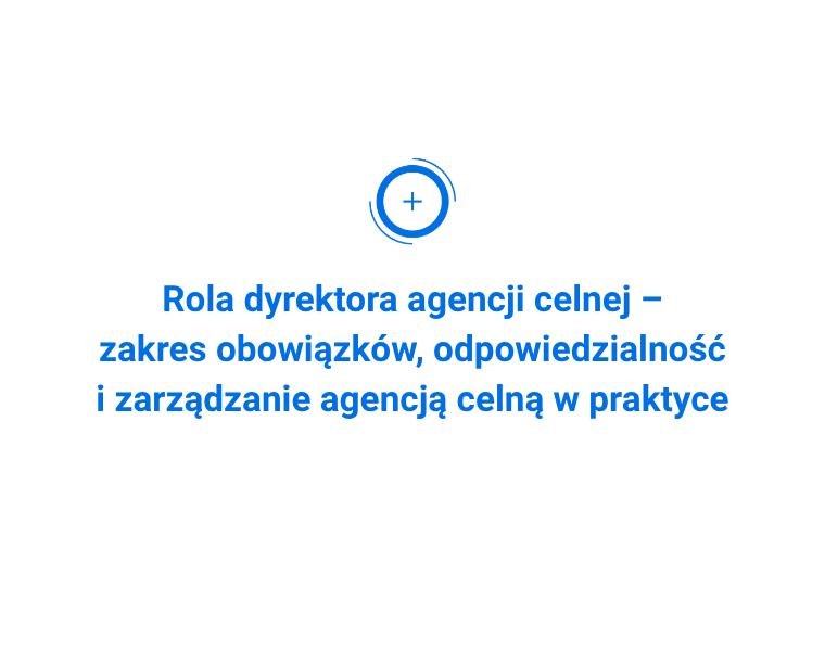 Rola dyrektora agencji celnej – zakres obowiązków, odpowiedzialność i zarządzanie agencją celną w praktyce