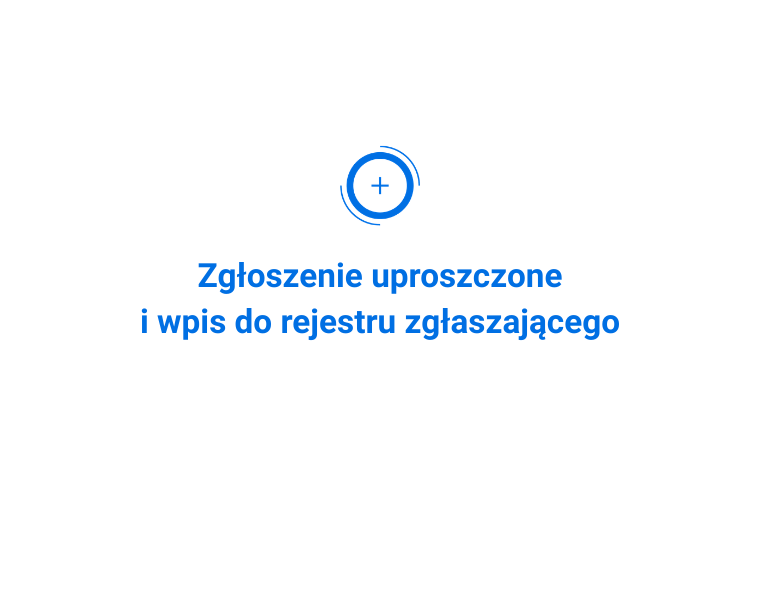 Zgłoszenie uproszczone i wpis do rejestru zgłaszającego